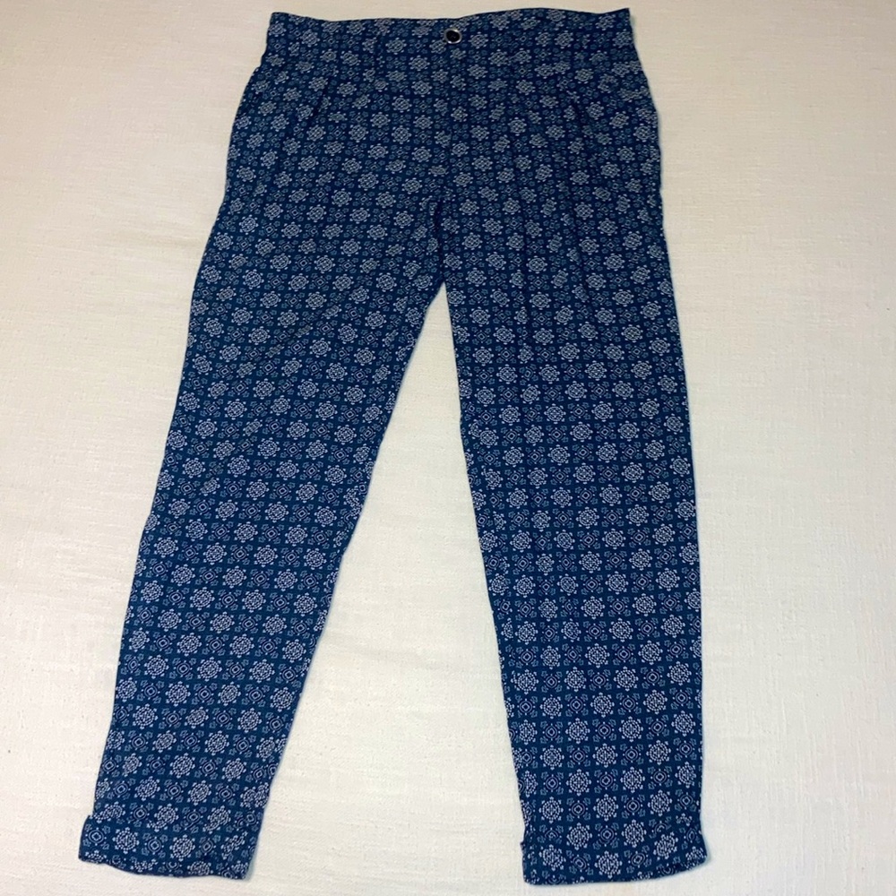 Entro Navy Blue Rayon Pants